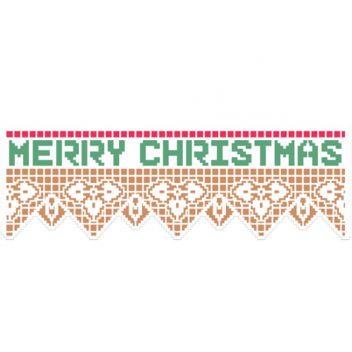 Stencil Renda Merry Christmas
