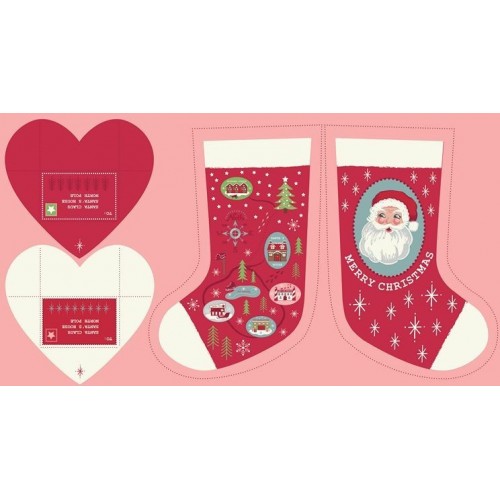 Painel Red Christmas Stocking