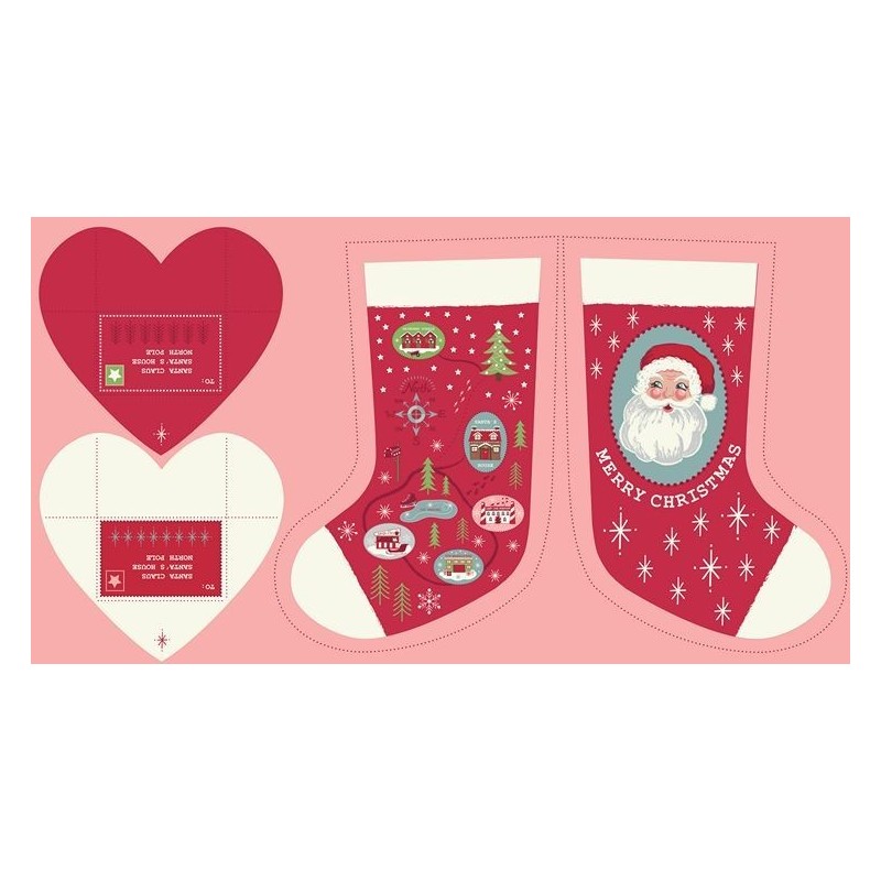 Painel Red Christmas Stocking