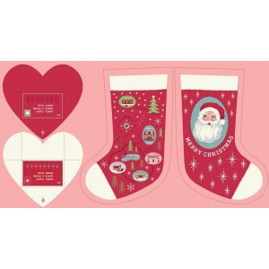Painel Red Christmas Stocking