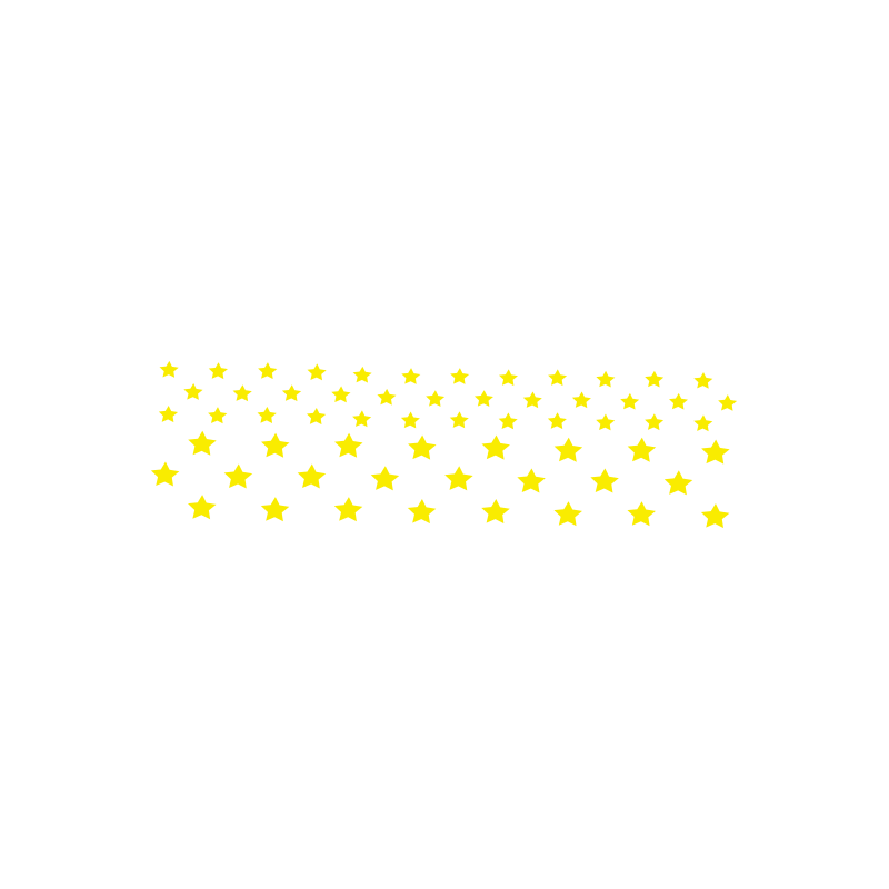 Stencil Estrelas  16x5