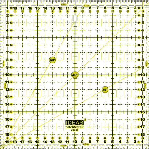 Régua Patchwork 20x20cm