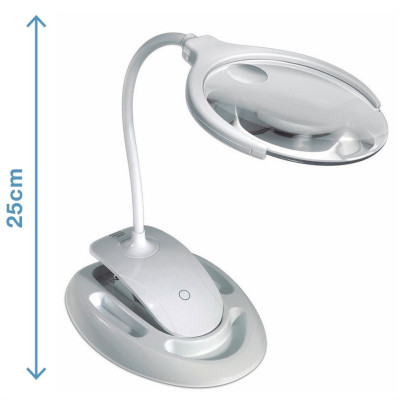 Lupa de Mesa com Luz Led e...