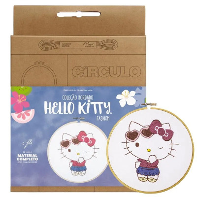 Kit Bordado Hello Kitty...