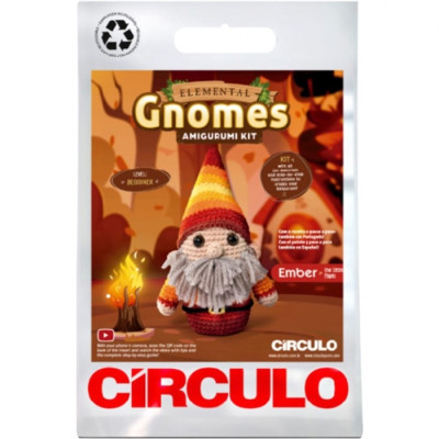 Kit Amigurumi Gnomo Ember