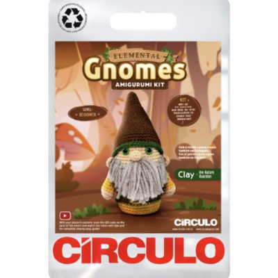 Kit Amigurumi Gnomo Clay