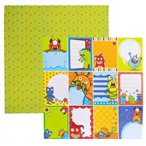 Papel Scrap Monstros Cards