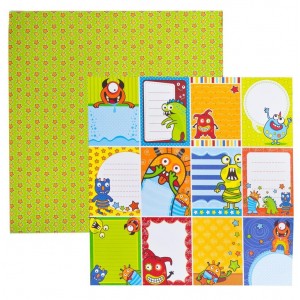 Papel Scrap Monstros Cards