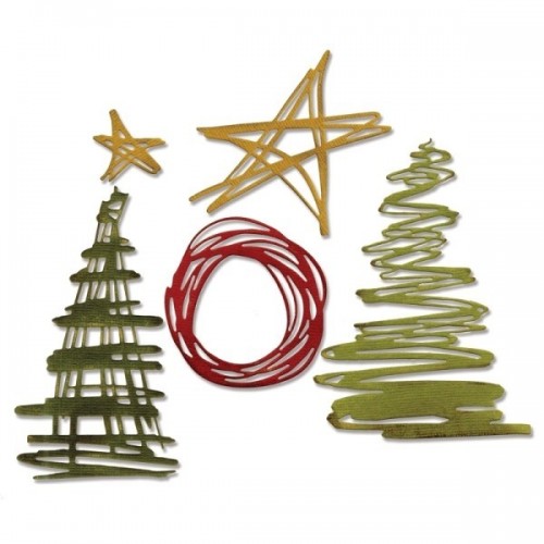 Sizzix - Festive Scribbles