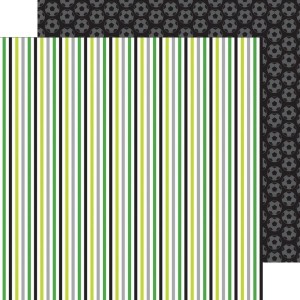 Papel Scrap Soccer Stripe