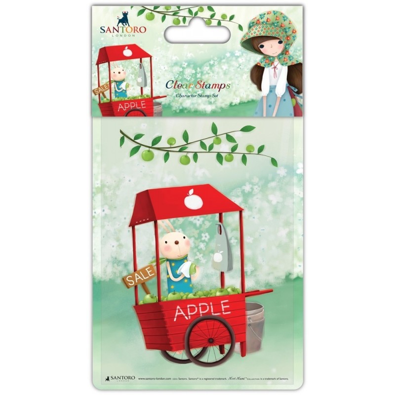 Stamp-An Apple Day - Cart