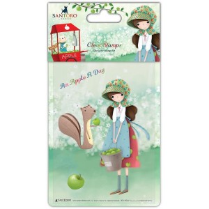 Stamp-An Apple Day - Girl