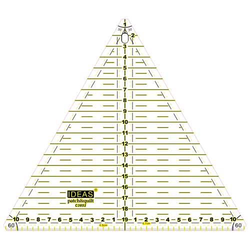 Régua Patchwork Triângular